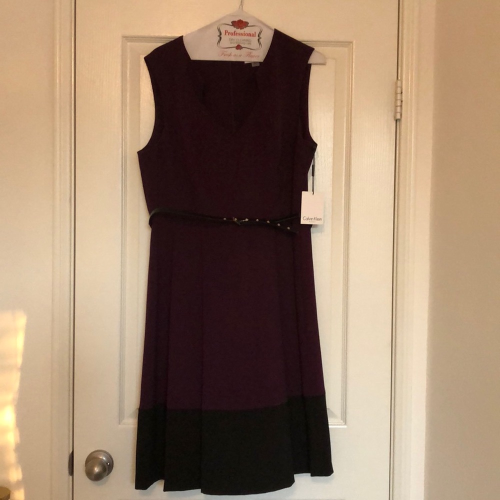 Plum Calvin Klein Dress